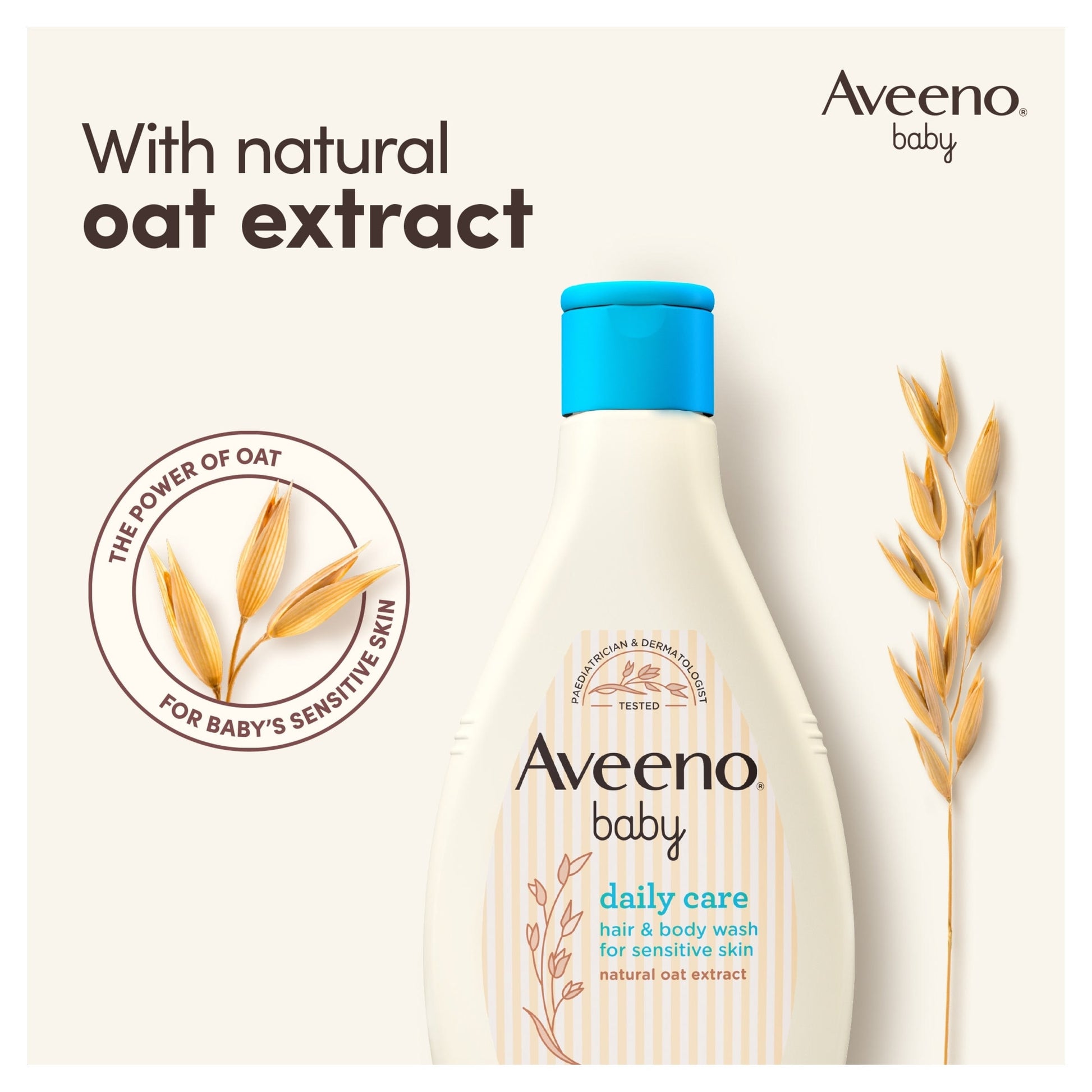 Aveeno Baby Daily Care Hair & Body Wash For Sensitive Skin 250ml — image 2