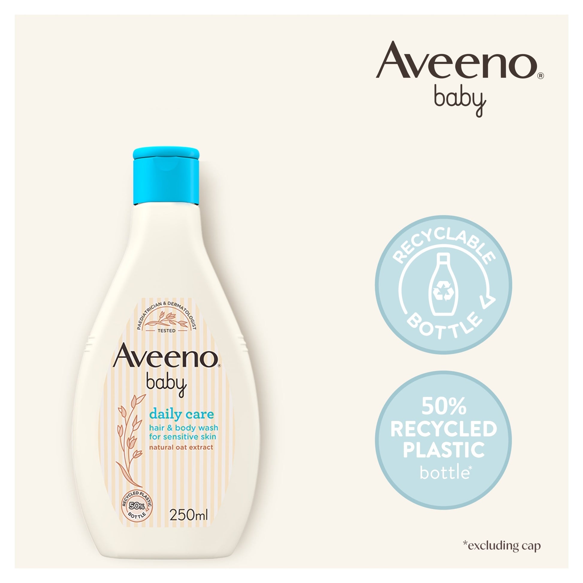 Aveeno Baby Daily Care Hair & Body Wash For Sensitive Skin 250ml — image 5