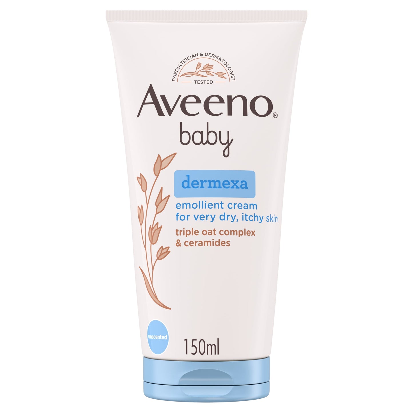 Aveeno Baby Dermexa Emollient Cream Baby Lotion Dry & Itchy Skin 150ml — image 1