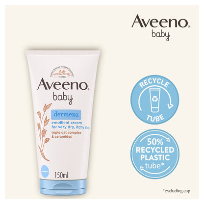Aveeno Baby Dermexa Emollient Cream Baby Lotion Dry & Itchy Skin 150ml — image 3