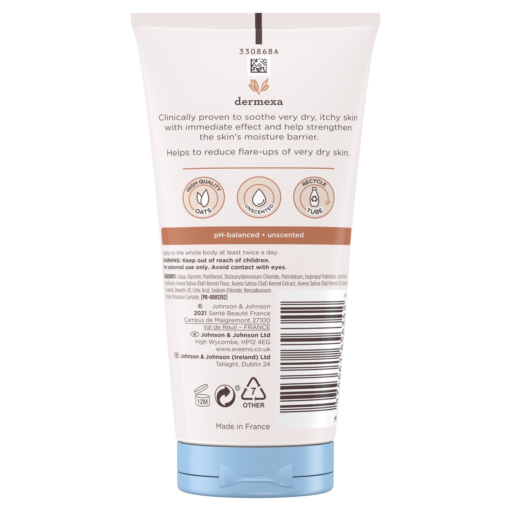 Aveeno Baby Dermexa Emollient Cream Baby Lotion Dry & Itchy Skin 150ml — image 5