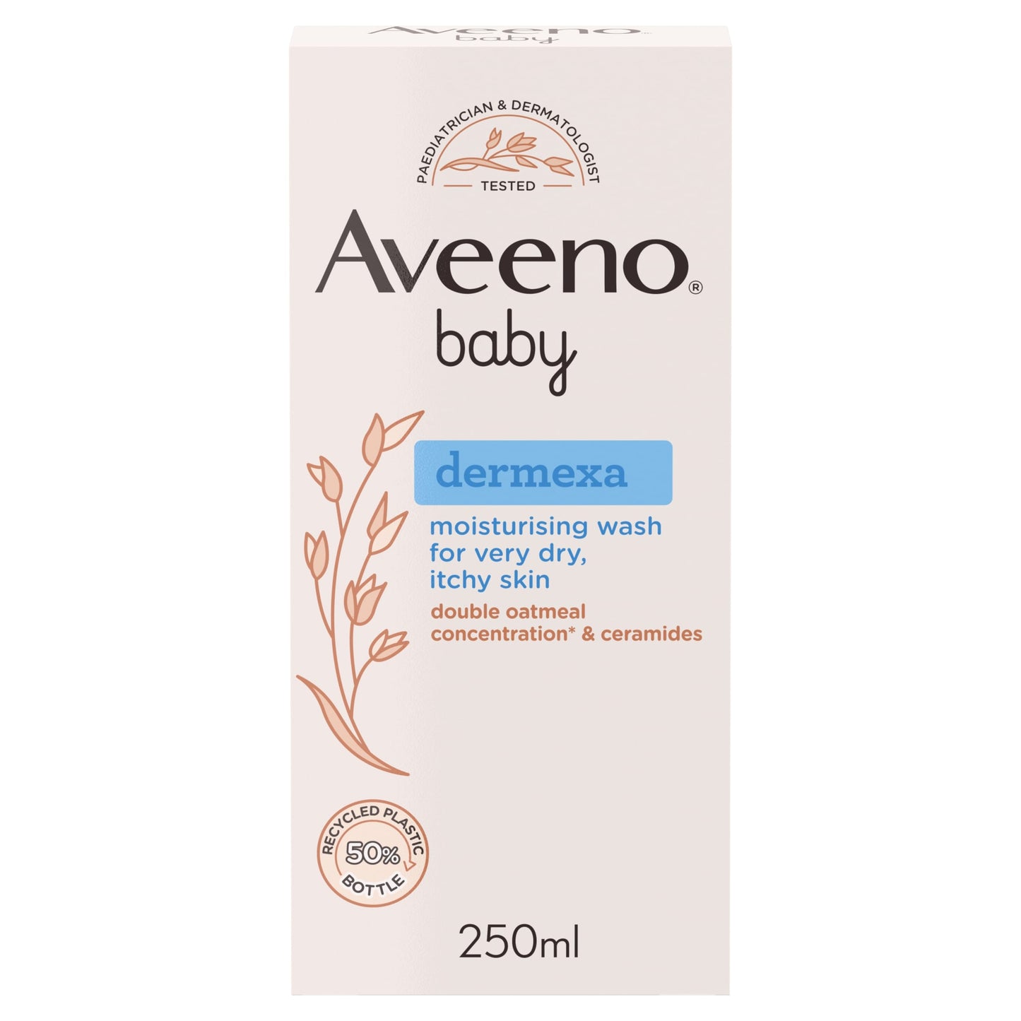 Aveeno Baby Dermexa Moisturising Wash Dry Itchy Skin 250ml — image 1