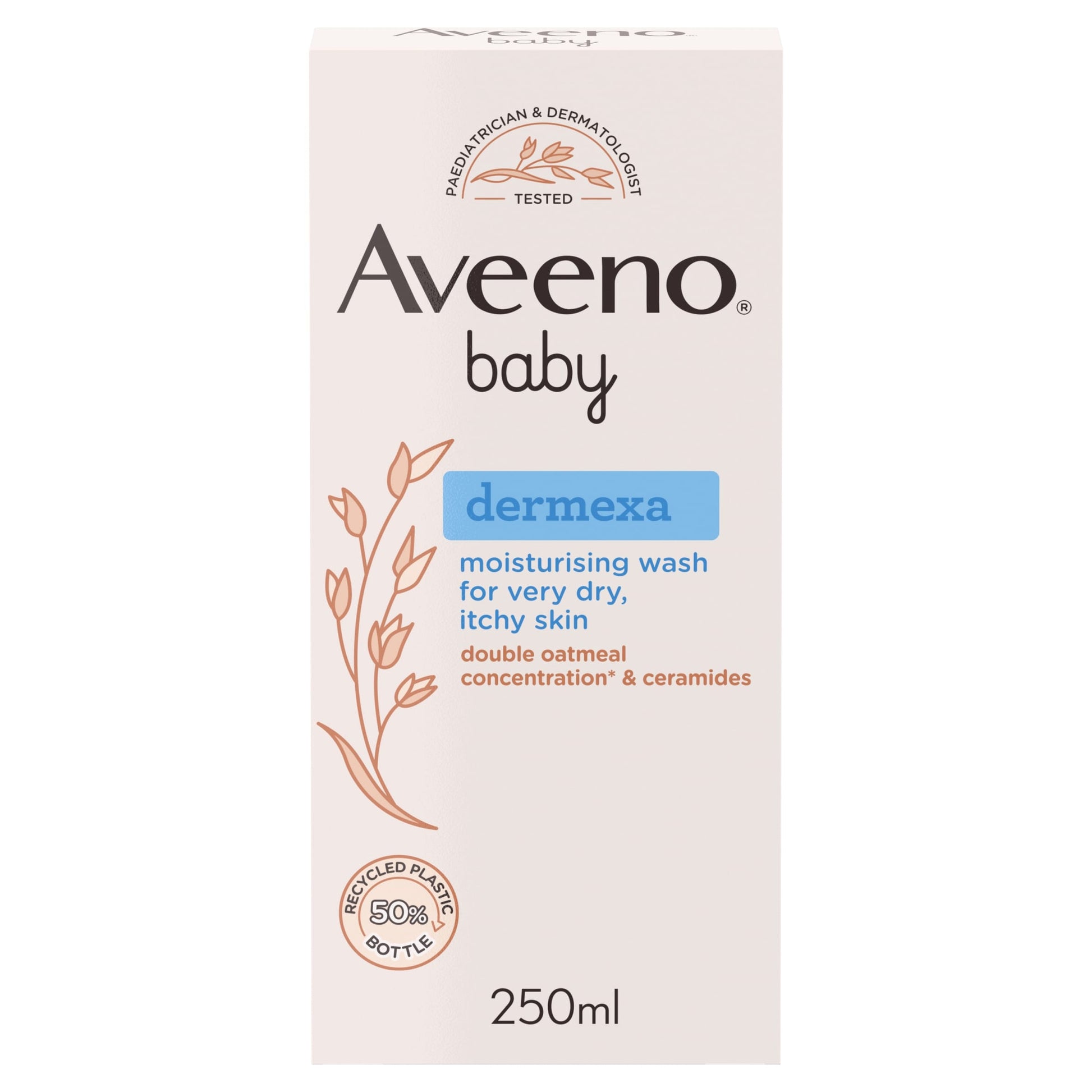 Aveeno Baby Dermexa Moisturising Wash Dry Itchy Skin 250ml — image 1
