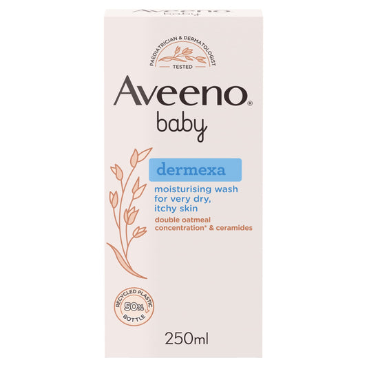 Aveeno Baby Dermexa Moisturising Wash Dry Itchy Skin 250ml — image 1