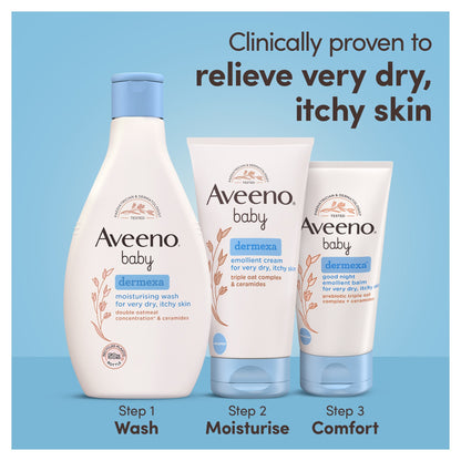 Aveeno Baby Dermexa Moisturising Wash Dry Itchy Skin 250ml — image 4