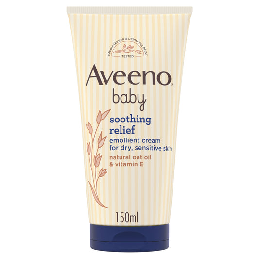 Aveeno Baby Soothing Relief Emollient Cream Baby Lotion Dry Skin 150ml — image 1