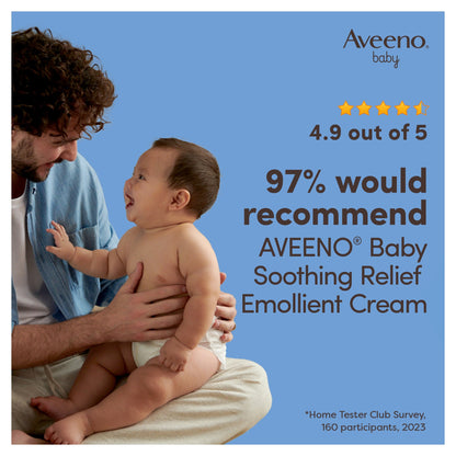 Aveeno Baby Soothing Relief Emollient Cream Baby Lotion Dry Skin 150ml — image 5