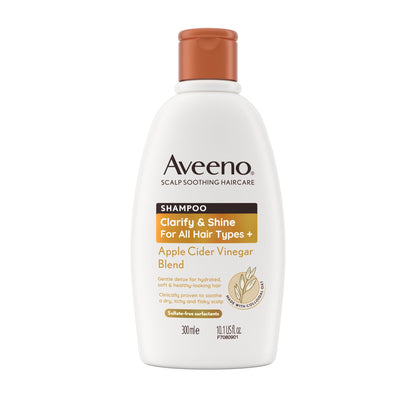 Aveeno Clarify & Shine Shampoo - Apple Cider Vinegar Blend 300ml — image 1