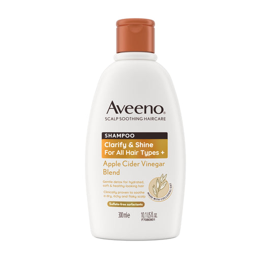 Aveeno Clarify & Shine Shampoo - Apple Cider Vinegar Blend 300ml — image 1