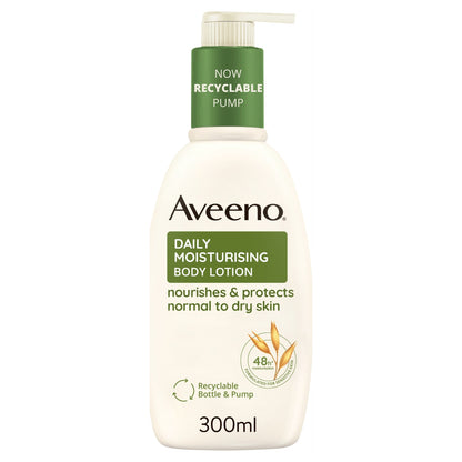 Aveeno Daily Moisturising Body Lotion Moisturiser Sensitive Skin 300ml — image 1