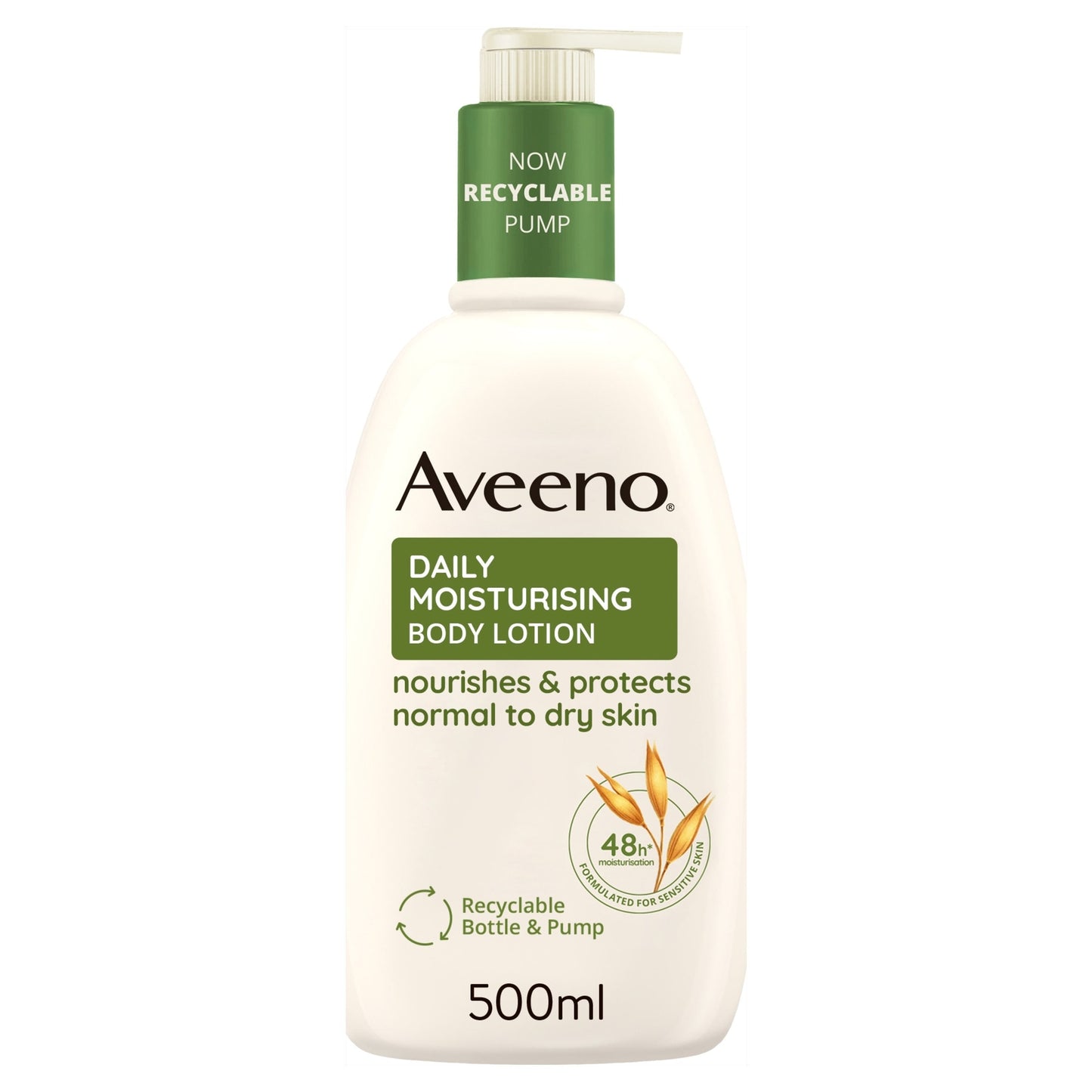 Aveeno Daily Moisturising Body Lotion Moisturiser Sensitive Skin 500ml — image 1
