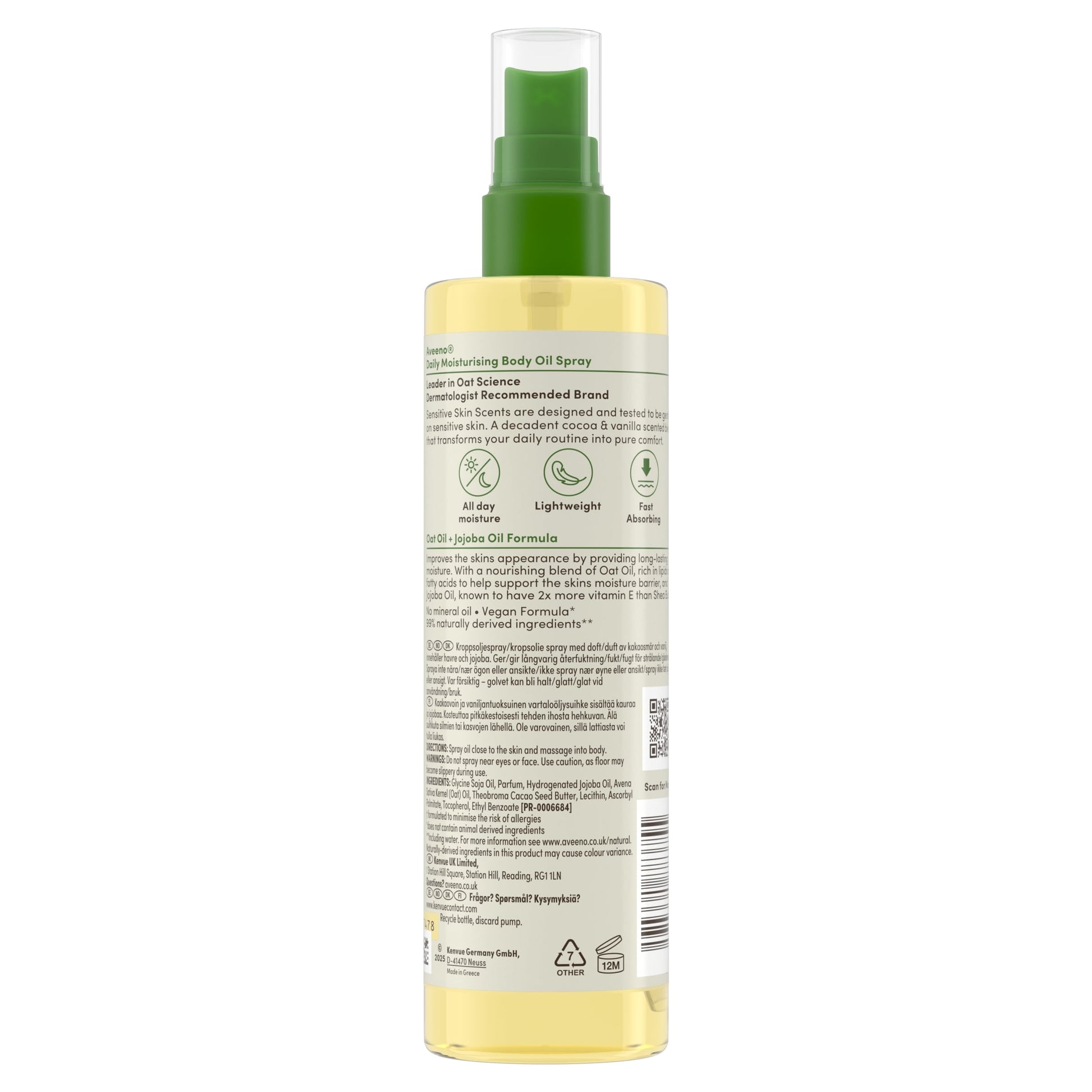 Aveeno Daily Moisturising Body Oil Spray 200ml — image 4