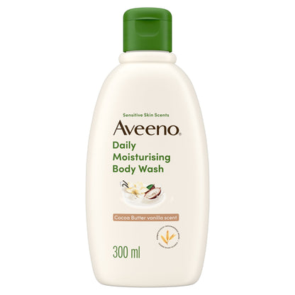 Aveeno Daily Moisturising Body Wash Cocoa Butter Vanilla Scent 300ml — image 1