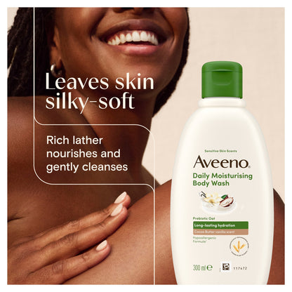 Aveeno Daily Moisturising Body Wash Cocoa Butter Vanilla Scent 300ml — image 5