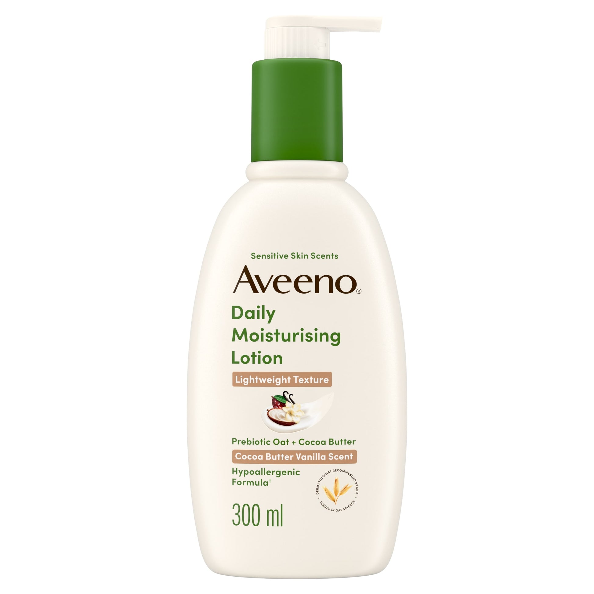 Aveeno Daily Moisturising Lotion Cocoa Butter Vanilla Scent 300ml — image 1