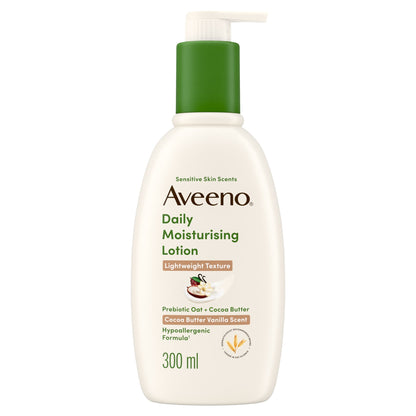 Aveeno Daily Moisturising Lotion Cocoa Butter Vanilla Scent 300ml — image 1