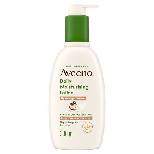 Aveeno Daily Moisturising Lotion Cocoa Butter Vanilla Scent 300ml — image 1