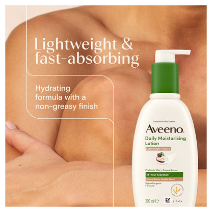 Aveeno Daily Moisturising Lotion Cocoa Butter Vanilla Scent 300ml — image 5