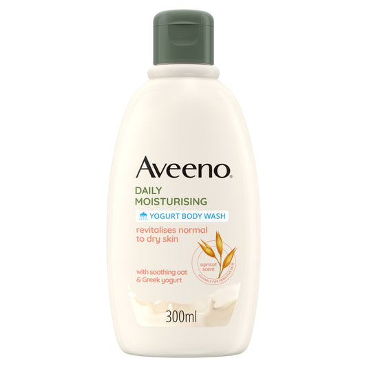 Aveeno Daily Moisturising Yogurt Body Wash Shower Gel 300ml — image 1