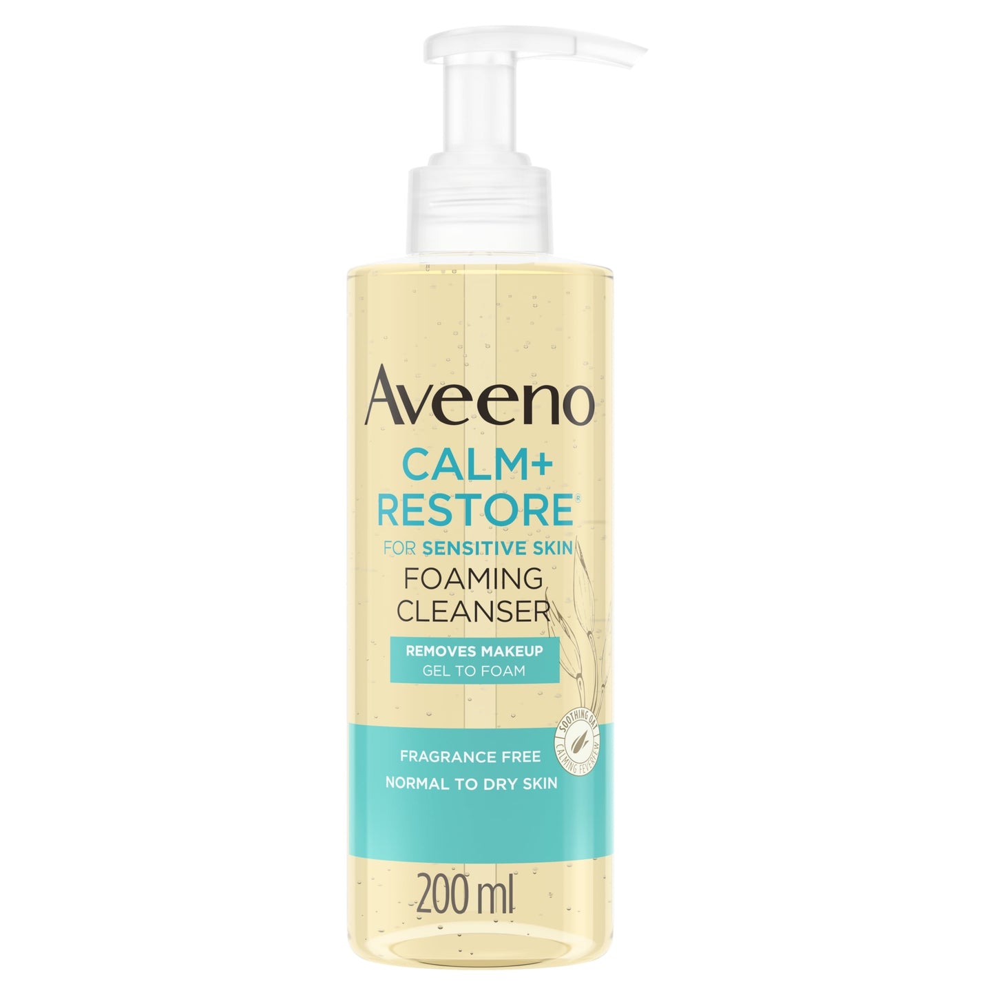 Aveeno Face Calm & Restore Foaming Cleanser 200ml — image 1