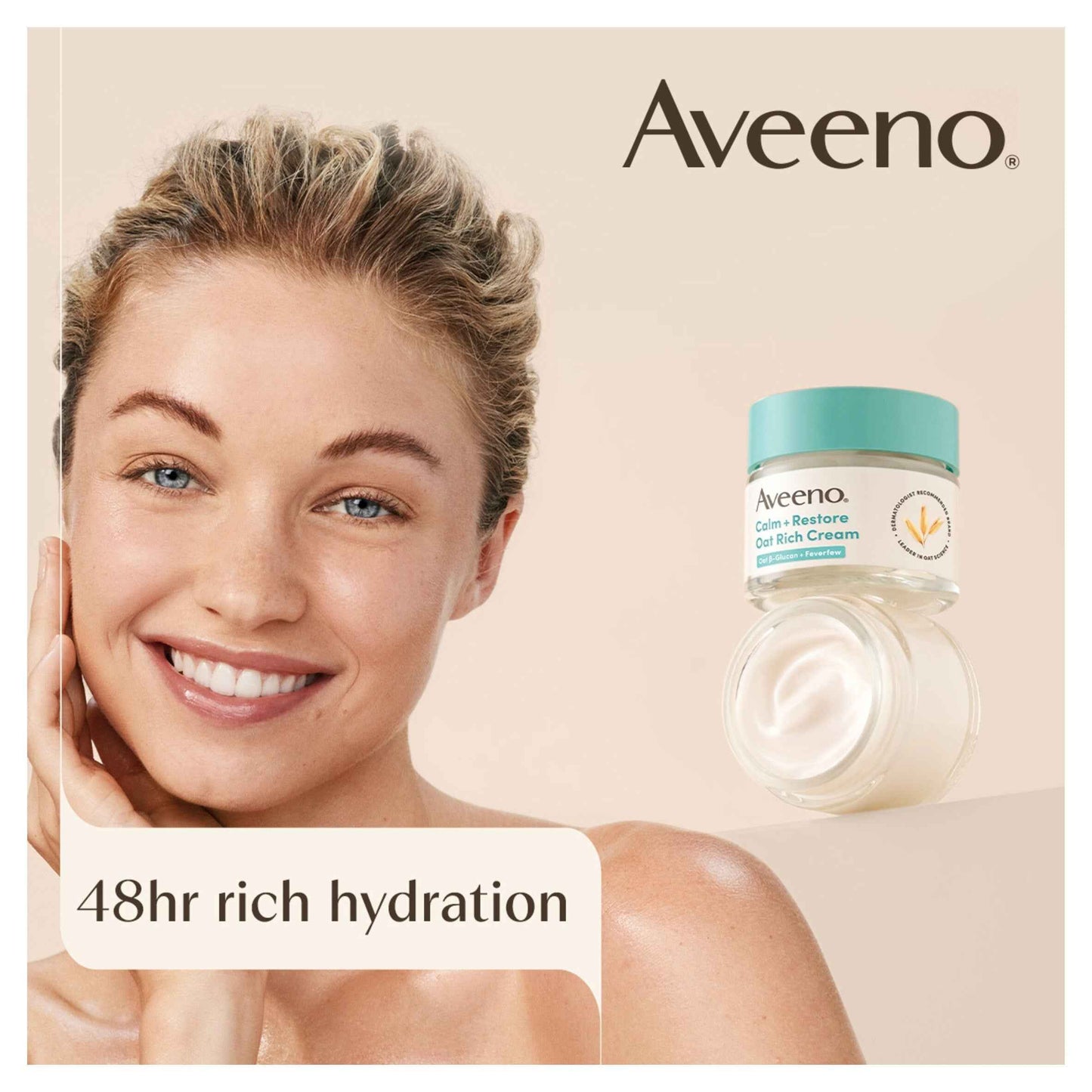 Aveeno Face Calm + Restore Oat Rich Cream 50ml