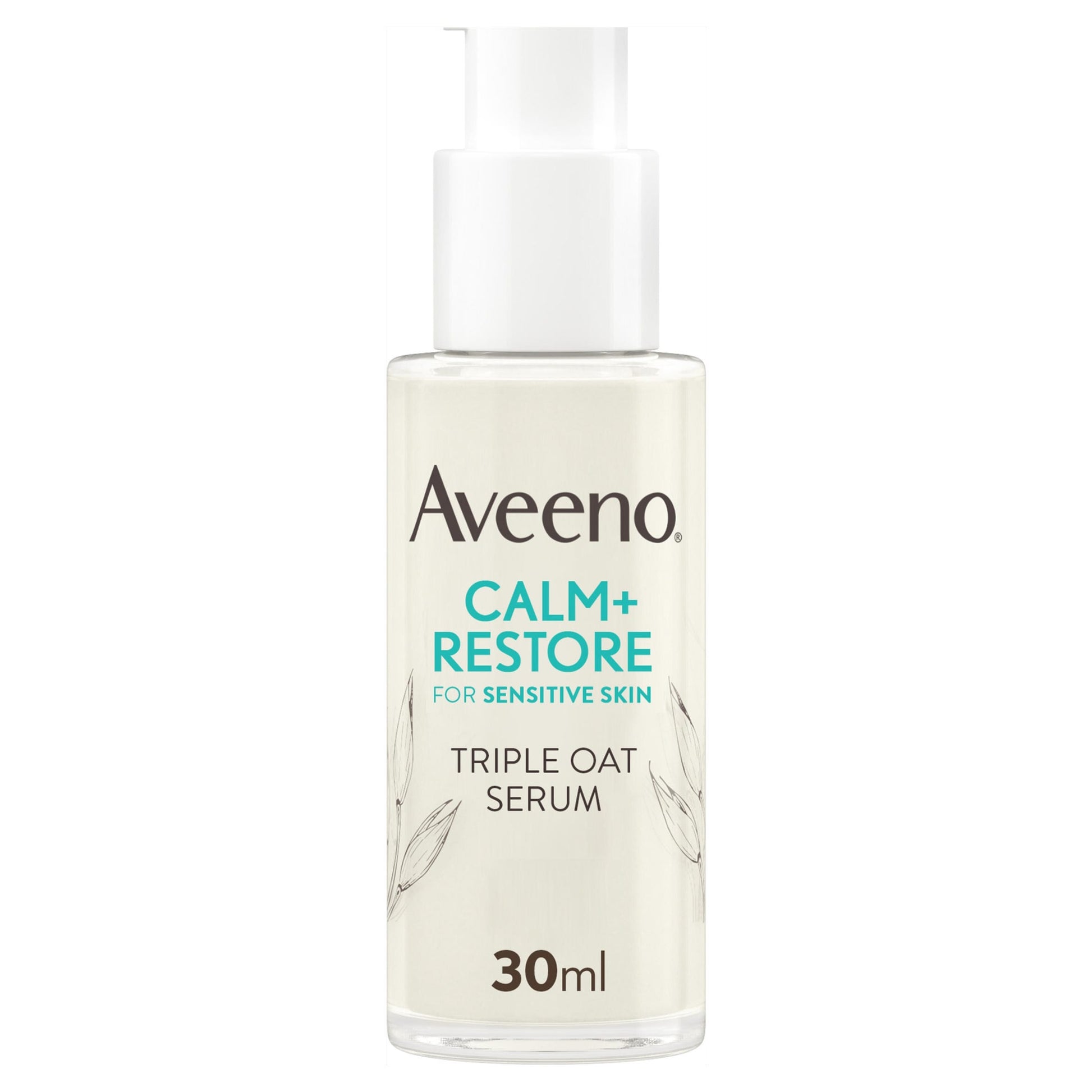 Aveeno Face CALM & RESTORE Oat Serum Face Moisturiser Cream 30ml — image 1