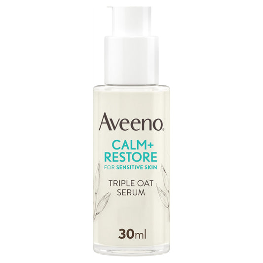 Aveeno Face CALM & RESTORE Oat Serum Face Moisturiser Cream 30ml — image 1