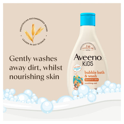 Aveeno Kids Bubble Bath and Wash with Soothing Oat Extract 250ml — image 4