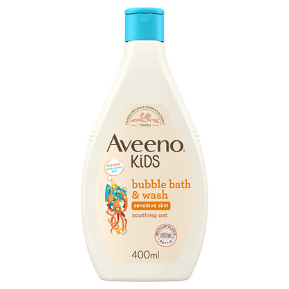 Aveeno Kids Bubble Bath & Wash 400ml — image 1
