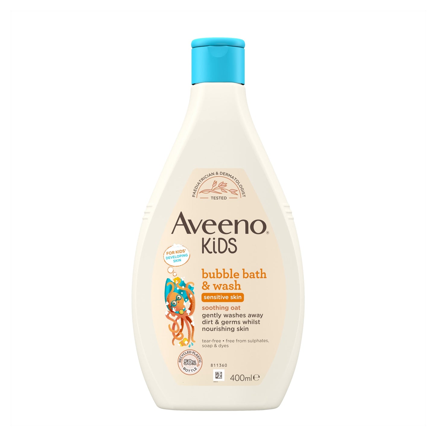 Aveeno Kids Bubble Bath & Wash 400ml — image 2