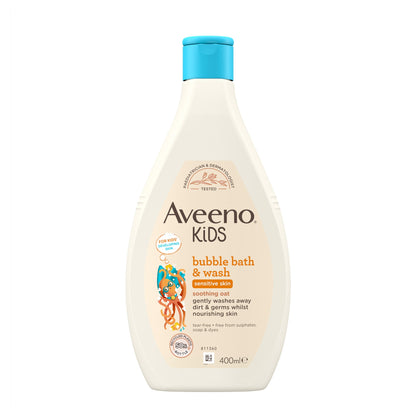 Aveeno Kids Bubble Bath & Wash 400ml — image 2