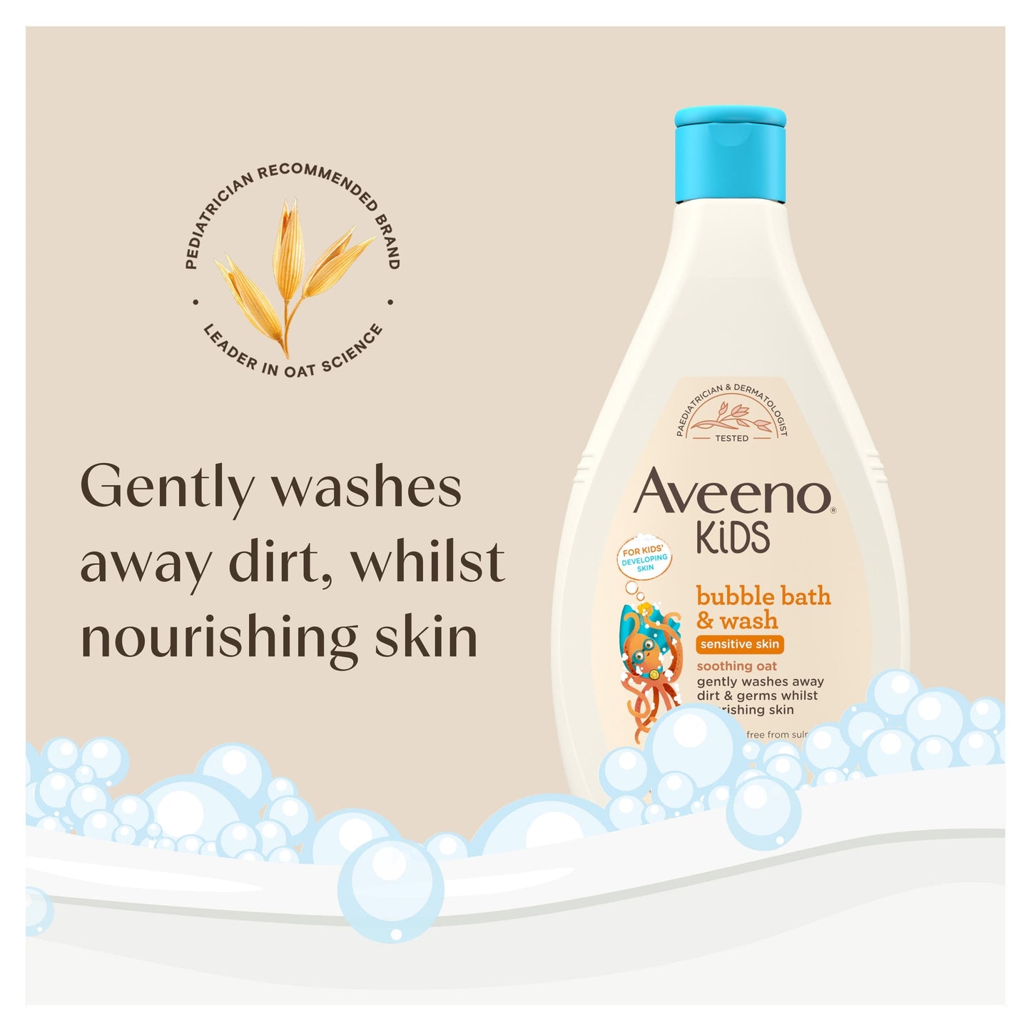 Aveeno Kids Bubble Bath & Wash 400ml — image 4