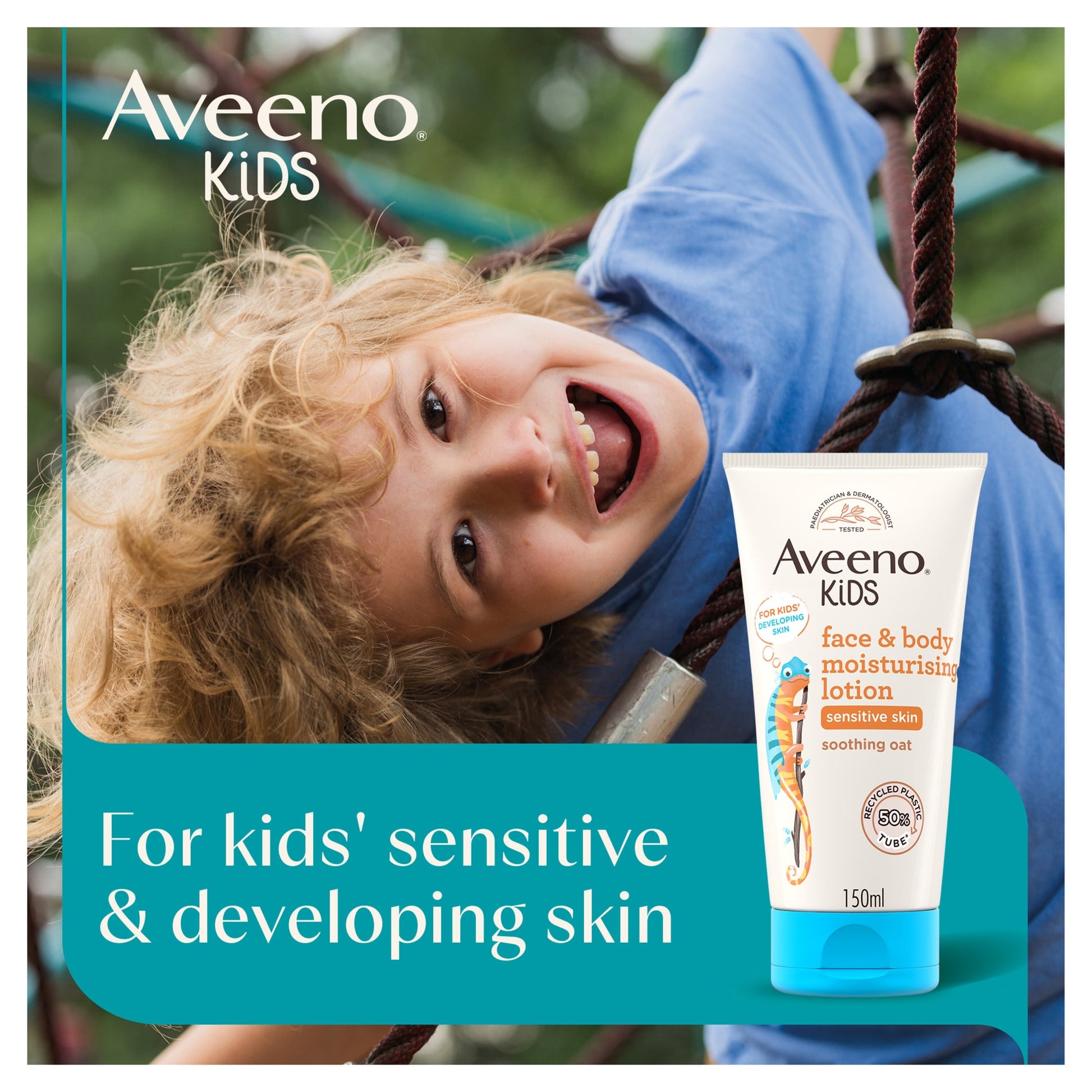 Aveeno Kids Moisturising Face & Body Lotion Kids Moisturiser 150ml — image 3