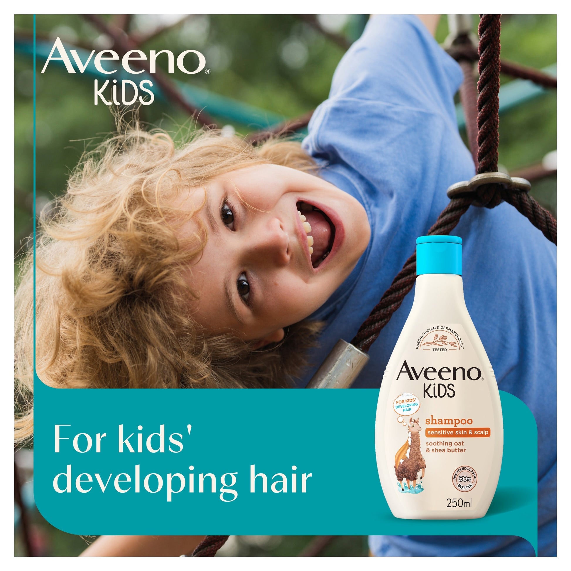 Aveeno Kids Shampoo with Soothing Oat & Shea Butter 250ml — image 3