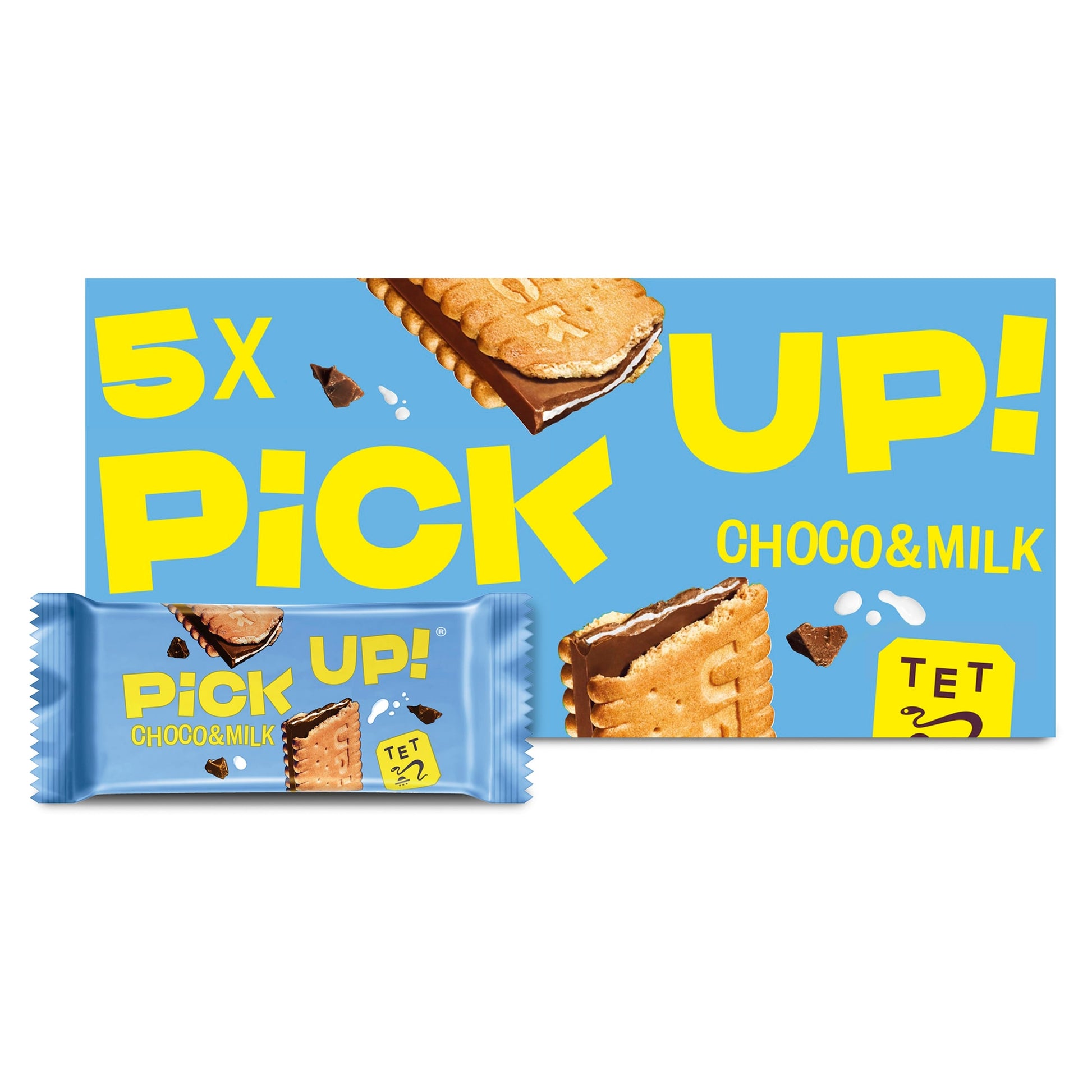 Bahlsen Pick Up! Choco & Milk Chocolate Biscuit Bars Multipack, 5 Pack 140g — image 1