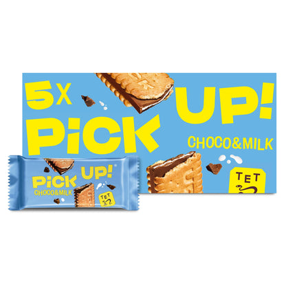 Bahlsen Pick Up! Choco & Milk Chocolate Biscuit Bars Multipack, 5 Pack 140g — image 1
