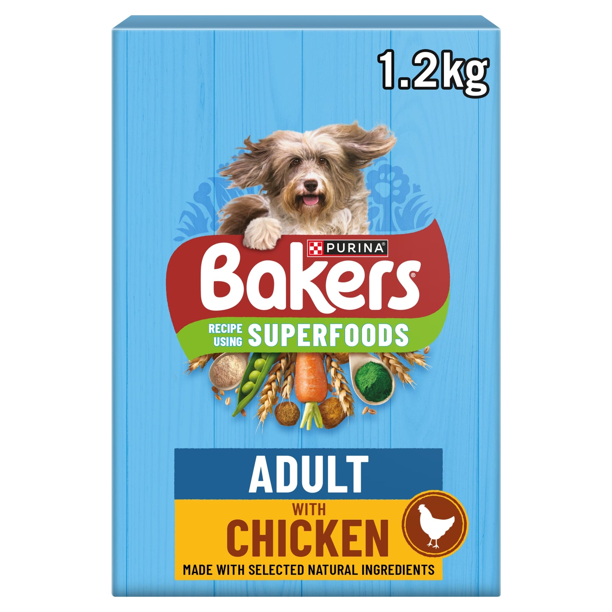 BAKERS Chicken with Vegetables Dry Dog Food 1.2kg — image 1