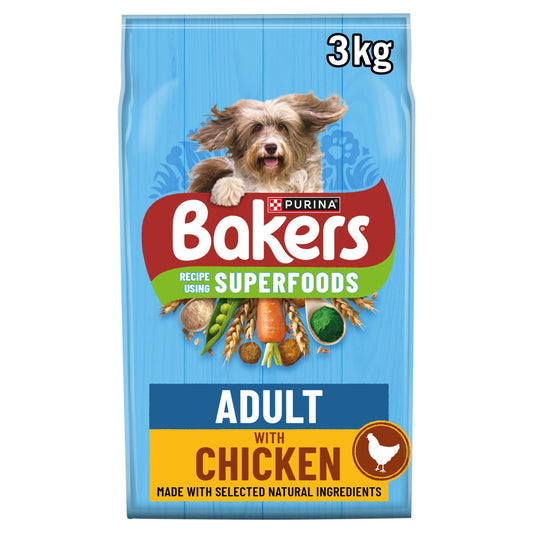 BAKERS Chicken with Vegetables Dry Dog Food 3kg — image 1