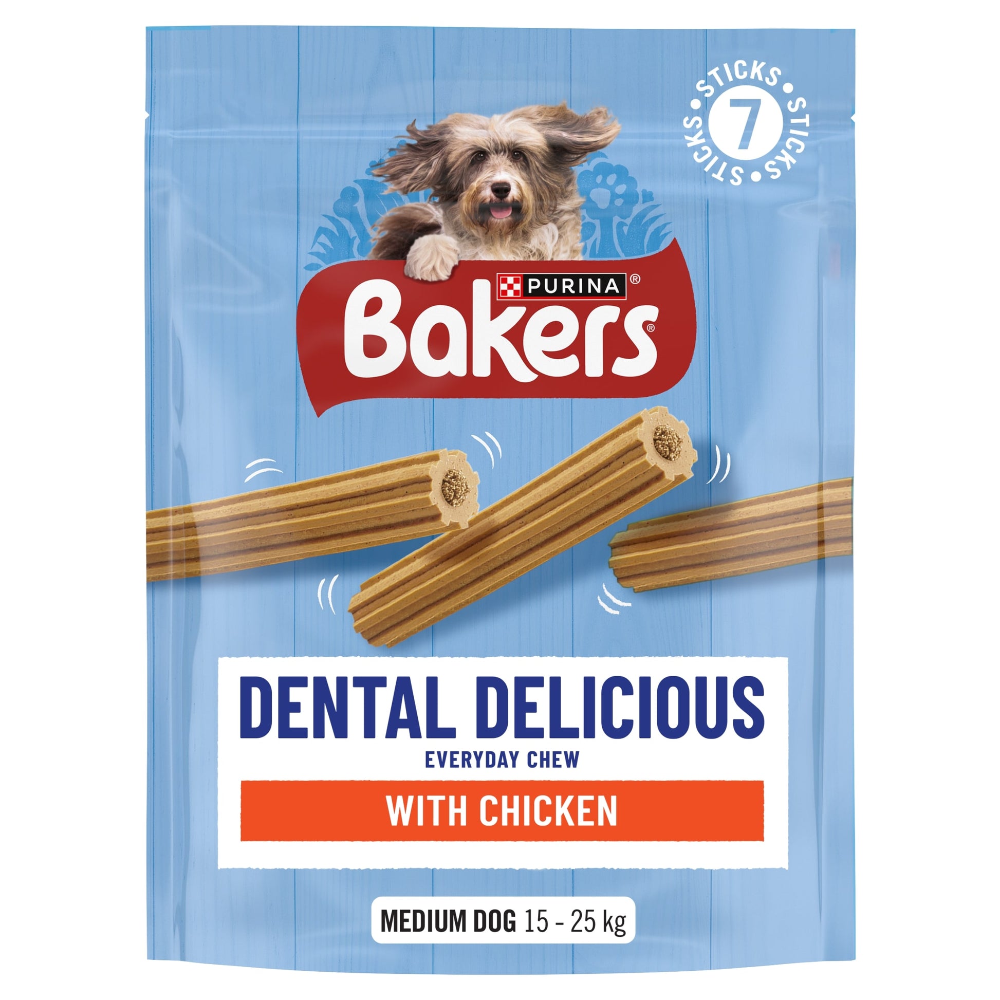 BAKERS Dental Delicious Medium Chicken Dog Chews 200g — image 1