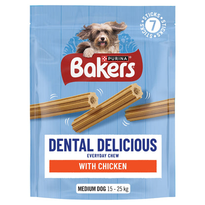 BAKERS Dental Delicious Medium Chicken Dog Chews 200g — image 1