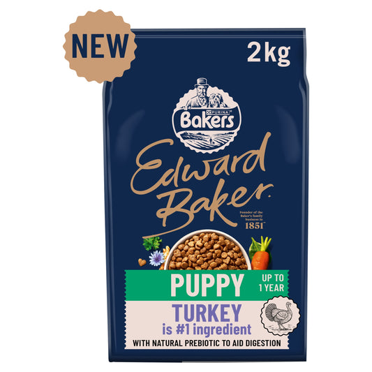 BAKERS Edward Baker Puppy Turkey Dry Dog Food 2kg — image 1