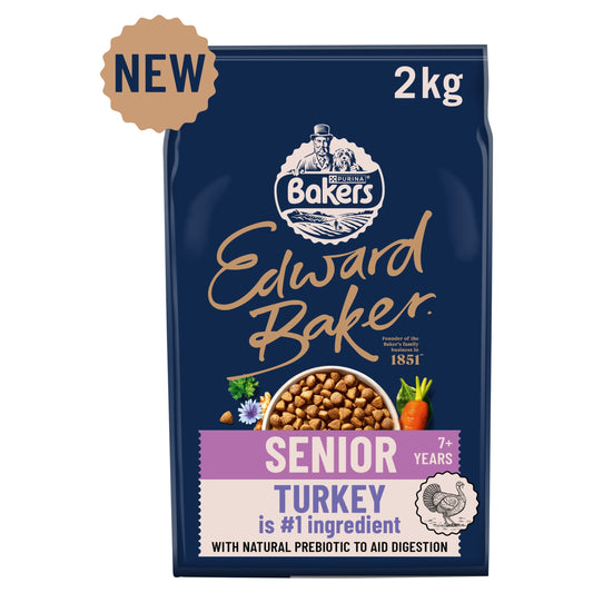BAKERS Edward Baker Senior Turkey Dry Dog Food 2kg — image 1