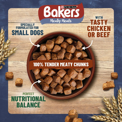 BAKERS Meaty Meals Small Dog Beef Dry Dog Food 1kg — image 3