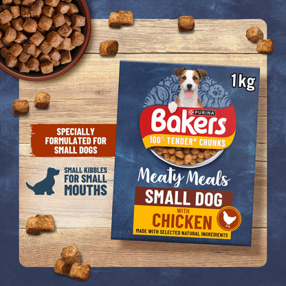BAKERS Meaty Meals Small Dog Beef Dry Dog Food 1kg — image 4