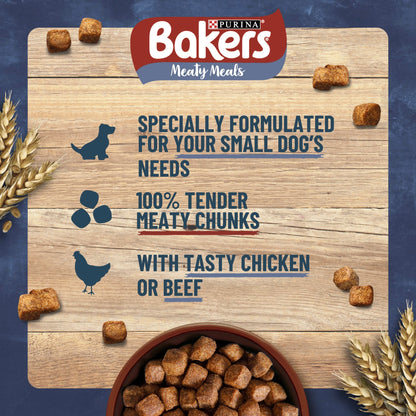 BAKERS Meaty Meals Small Dog Beef Dry Dog Food 1kg — image 5