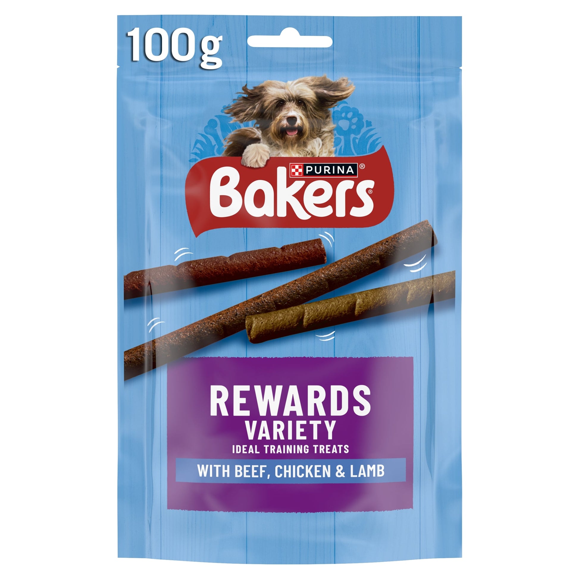 BAKERS Rewards Chicken; Beef and Lamb Dog Treats 100g — image 1