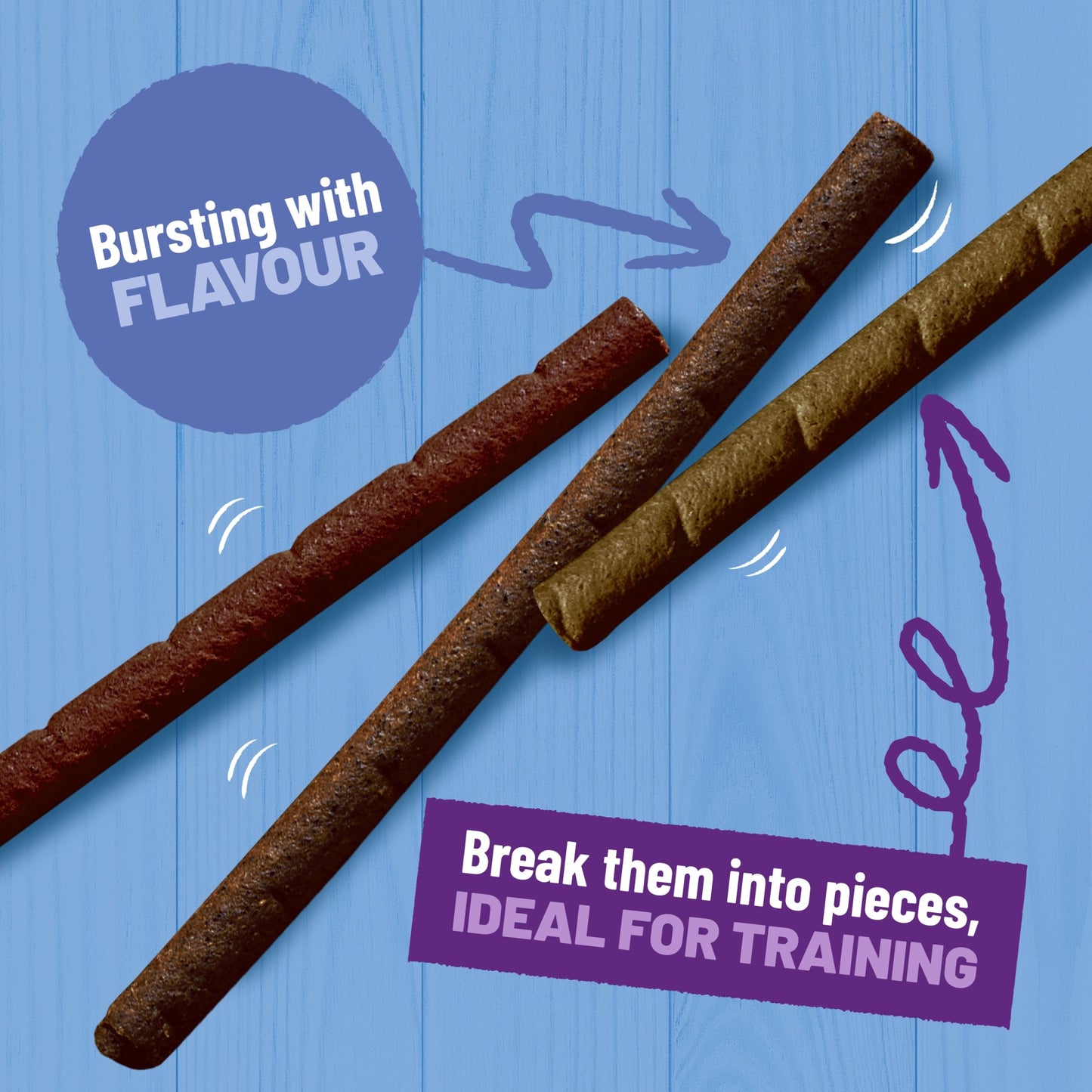 BAKERS Rewards Chicken; Beef and Lamb Dog Treats 100g — image 3