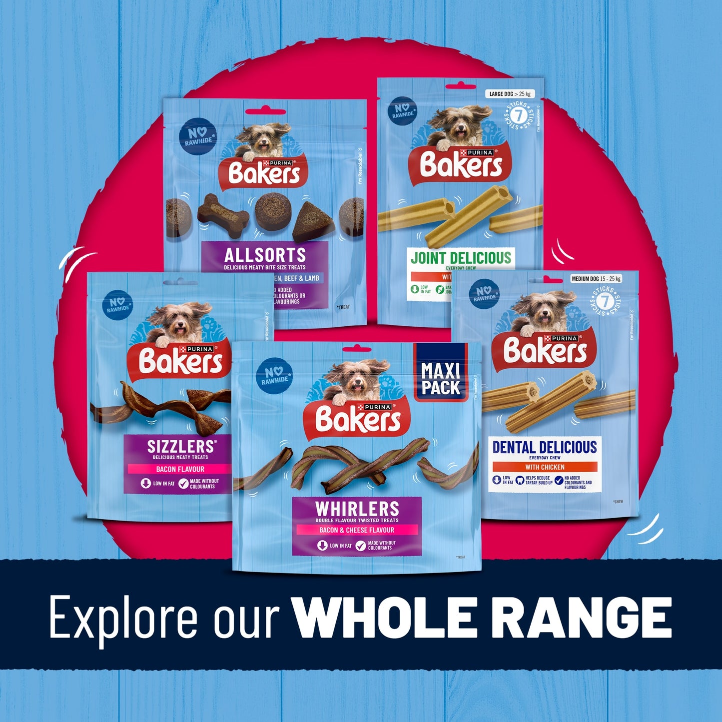 BAKERS Rewards Chicken; Beef and Lamb Dog Treats 100g — image 7