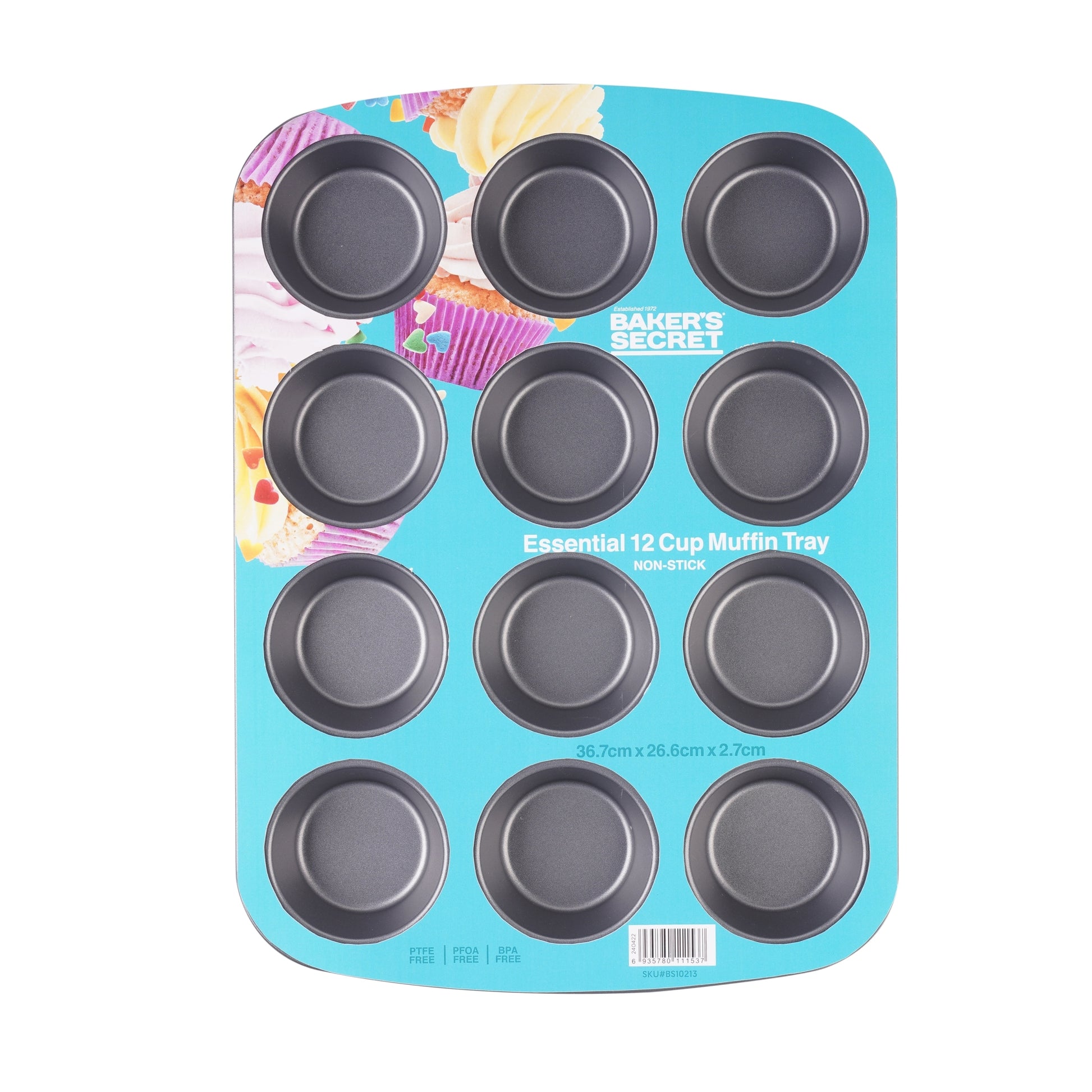 Bakers Secret Essential 12 Cup Muffin Tray — image 3