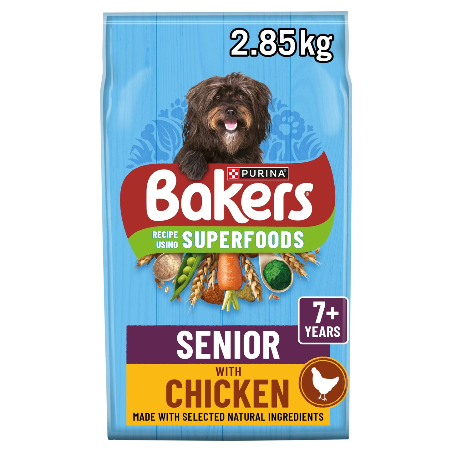 BAKERS Senior Chicken with Vegetables Dry Dog Food 2.85kg — image 1